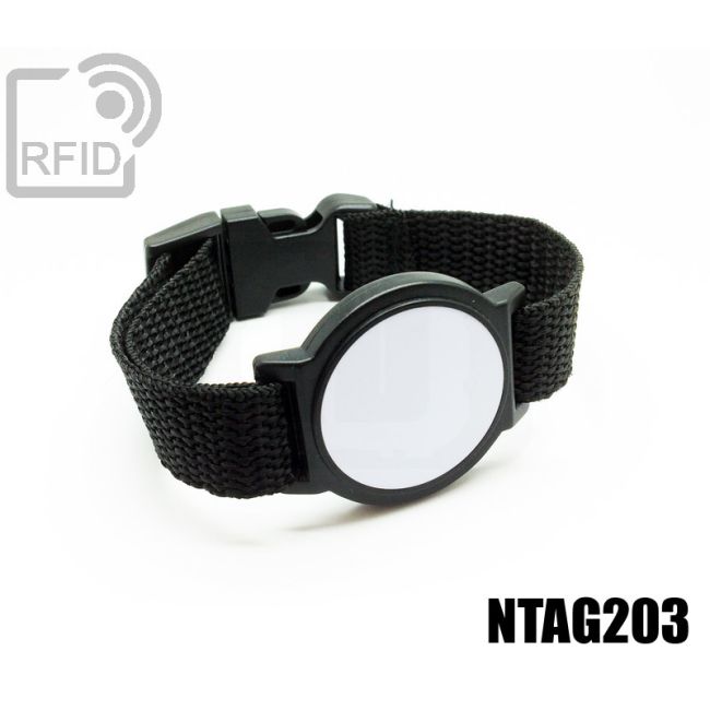 BR01C35 Rounded ABS RFID wristbands NFC Ntag203 thumbnail