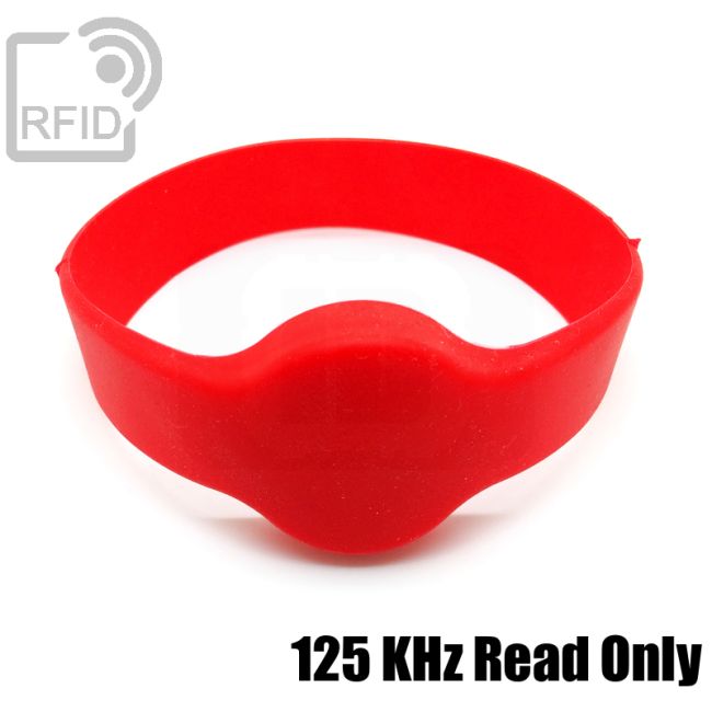 BR04C19 Round silicone RFID wristbands 125 KHz Read Only thumbnail