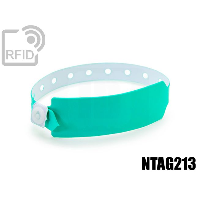 BR12C67 Bracelets RFID jetables en vinyle NFC ntag213 thumbnail