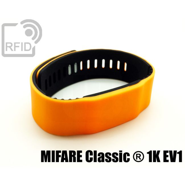 BR14C08 Braccialetti RFID silicone bicolore Mifare Classic ® 1K Ev1 thumbnail