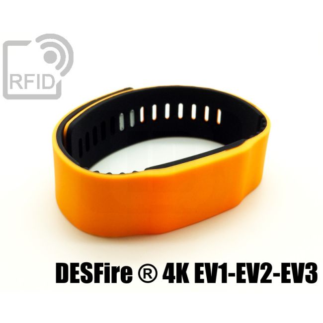 BR14C10 Bracelets RFID en silicone bicolore NFC Desfire ® 4K Ev1-Ev2-Ev3 thumbnail