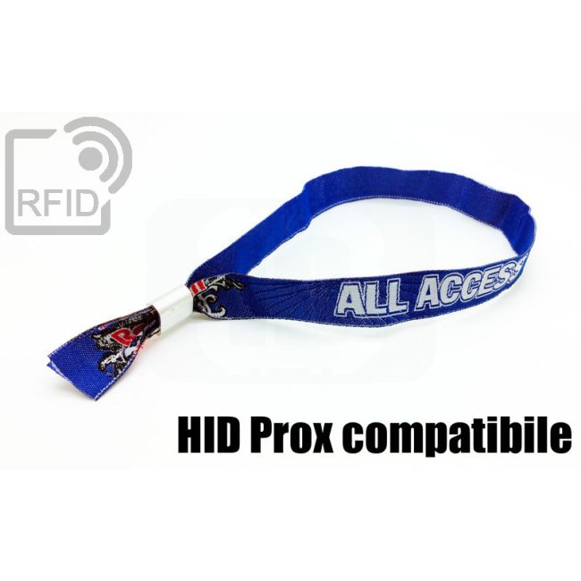 BR15C76 Fabric RFID wristbands HID Prox compatibile thumbnail