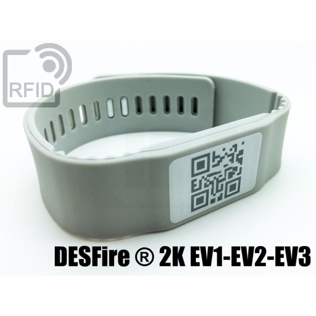 BR17C44 Silikonband-RFID-Armbänder NFC Desfire ® 2K EV1-EV2-EV3 thumbnail