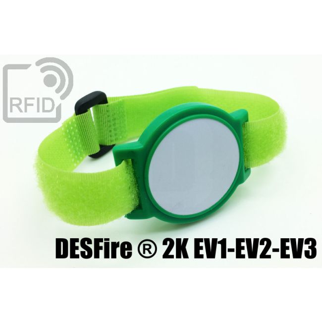 BR18C44 Velcro fastening ABS RFID wristbands NFC Desfire ® 2K EV1-EV2-EV3 thumbnail