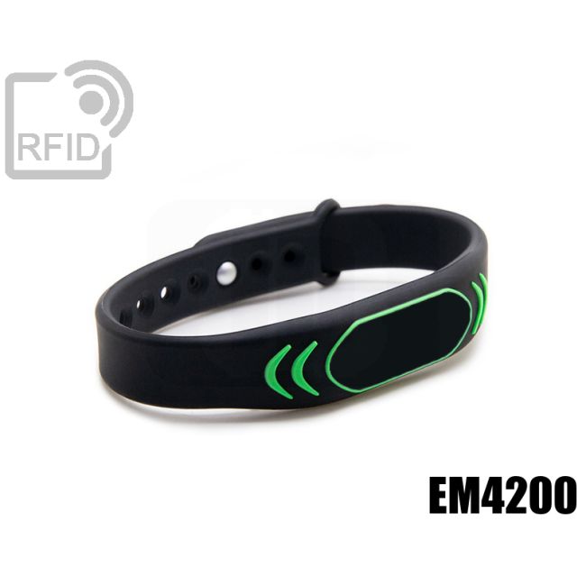 BR27C02 Bracelets RFID silicone clip métal EM4200 thumbnail