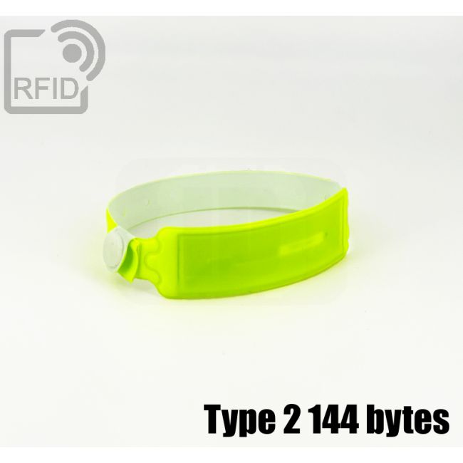 BR31C93 Pulseras RFID desechables impermeables NFC Type 2 144 bytes swatch