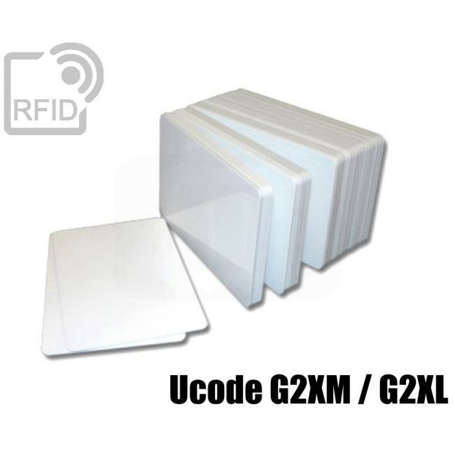 CR01C65 Cartes RFID blanches Ucode G2XM G2XL swatch