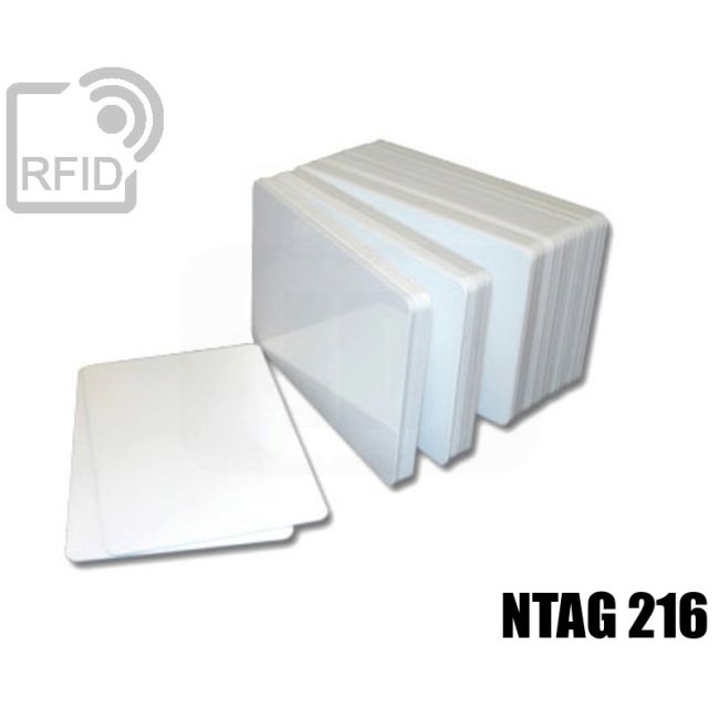 CR01C68 White RFID card NFC ntag216 swatch