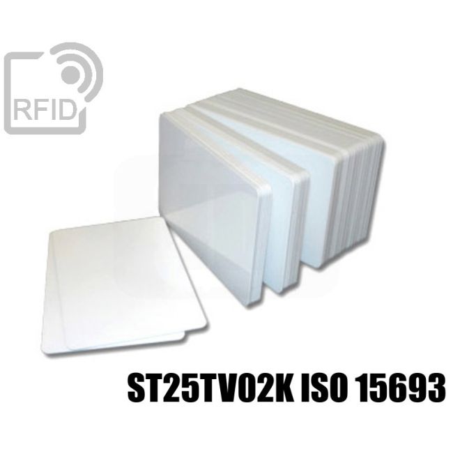 CR01C87 Cartes RFID blanches NFC st25TV02K iso 15693 swatch