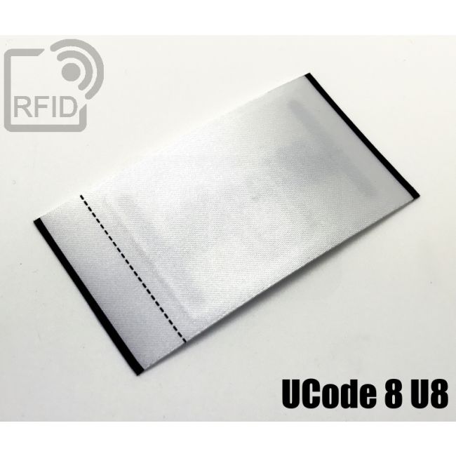 EC03C39 Satin UHF labels 40 x 75 mm UCode 8 U8 swatch