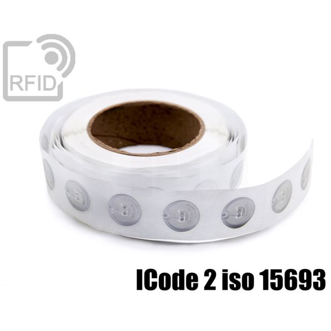 EH23C51 Etiquetas RFID Transparentes diam. 38 mm ICode 2 iso 15693 thumbnail