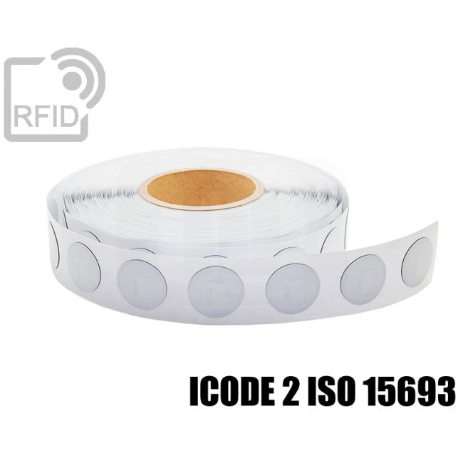 ES19C51 Etichette 18 mm diam. RFID antimetallo ICode 2 iso 15693 swatch