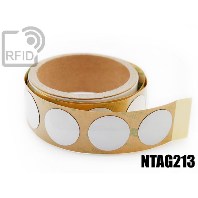 ES23C67 Étiquettes RFID anti-métal diam. 25 mm NFC ntag213 thumbnail