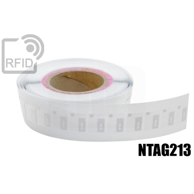 ES28C67 Etichette 20 x 25 mm RFID tessili nylon NFC ntag213 swatch